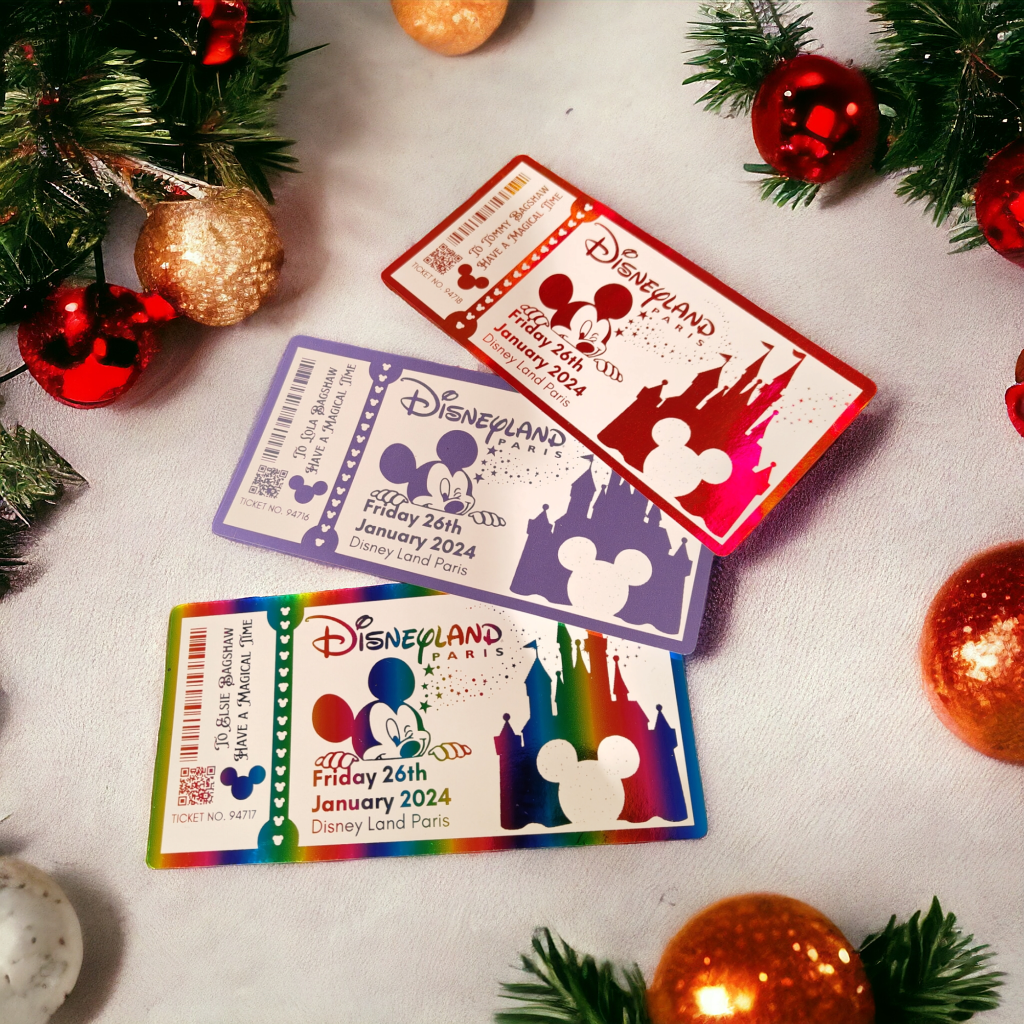 Disney Land Paris Foil Ticket Tickets