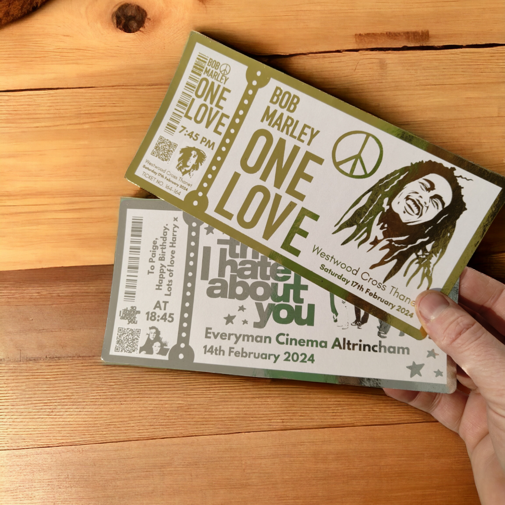 Bob Marley One Love Foil Ticket
