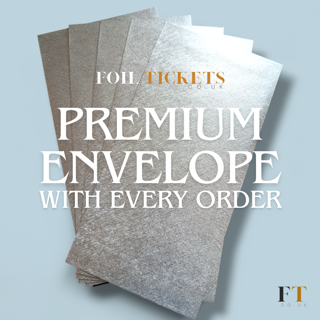 Foiltickets.co.uk Premium Grey Envelope