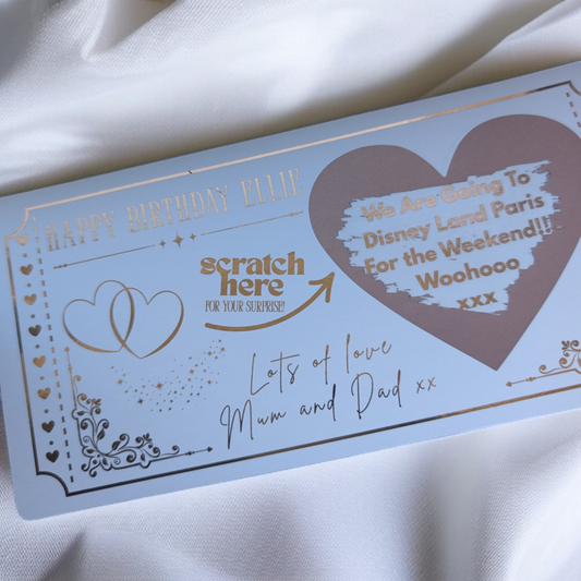 Scratched Foil Ticket Birthday