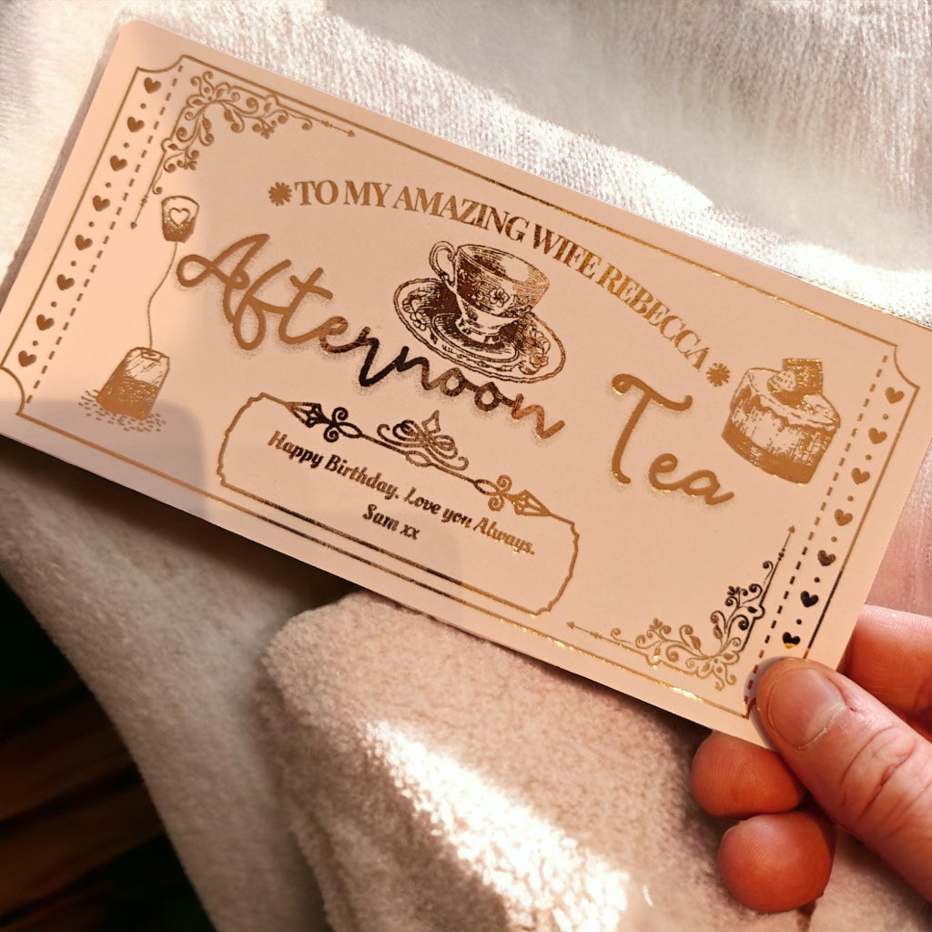 Wife Afternoon Tea Foil Ticket