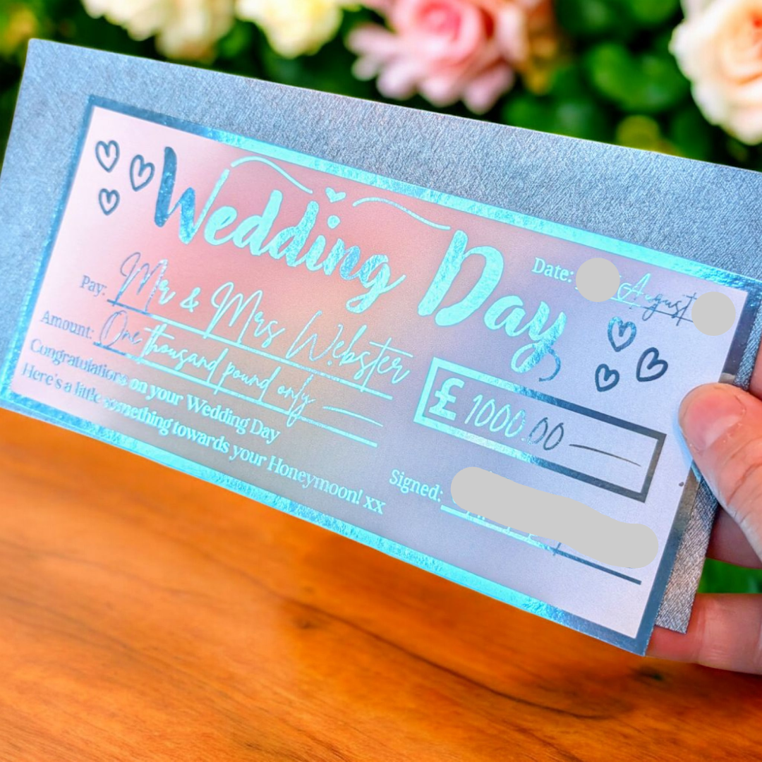Wedding Money Foil Gift Idea