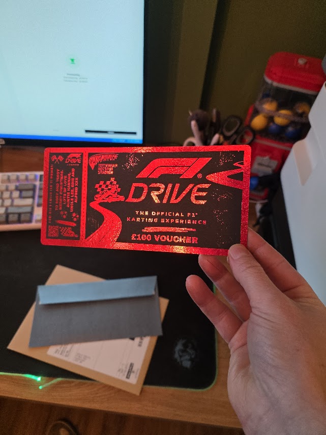 Foil Experience Day Out Custom Keepsake for Adventure Days Gifts Driving Supercar Track Events Personalised Ticket Voucher - Surprise Gift Him Her