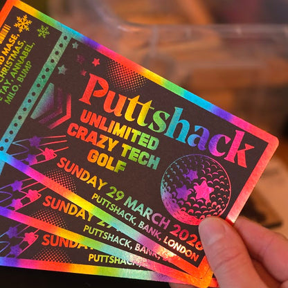 Foil Experience Day Out Custom Keepsake for Adventure Days Gifts Driving Supercar Track Events Personalised Ticket Voucher - Surprise Gift Him Her