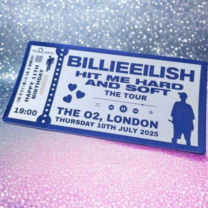 Billie Eilish Hit Me Hard And Soft Foil Ticket