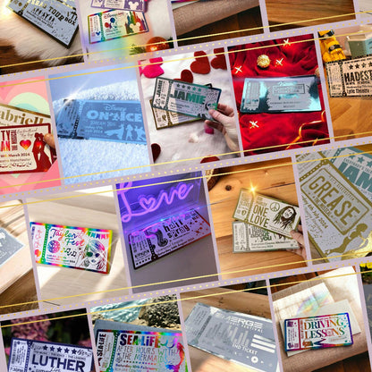 Collage Of Foil Tickets 1 Foiltickets.co.uk