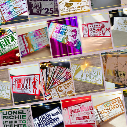 Collage Of Foil Tickets 4 Foiltickets.co.uk