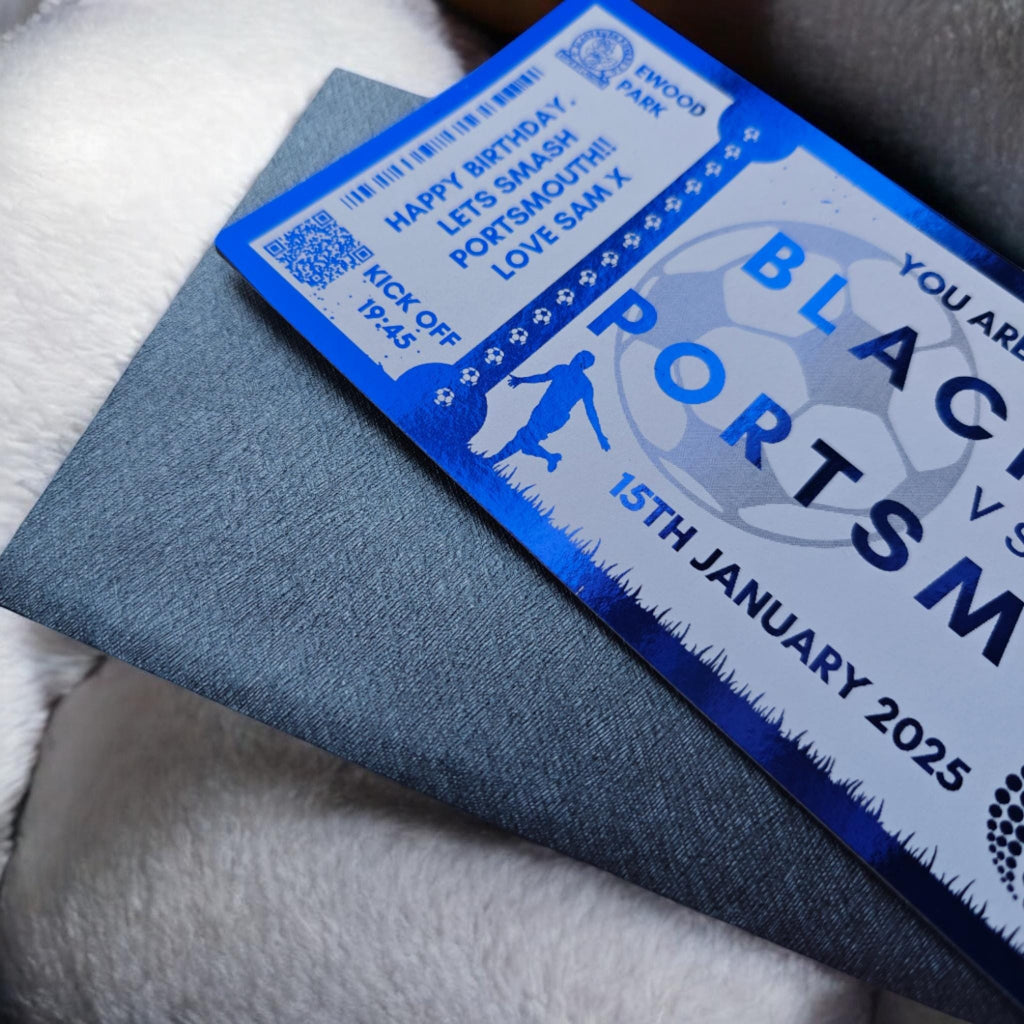 Portsmouth Football Foil Ticket