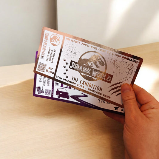 Jurassic Park Exhibition Foil Ticket