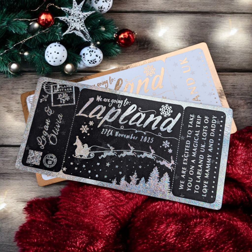 Lapland Black Foil Gift Ticket