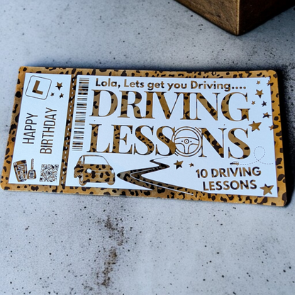 Leopard Skin Driving Voucher Foil