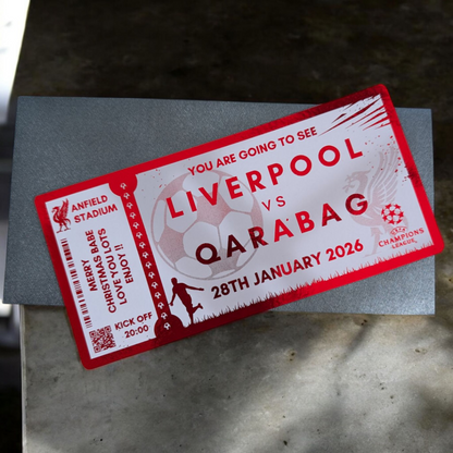 Liverpool Champions League Foil Ticket