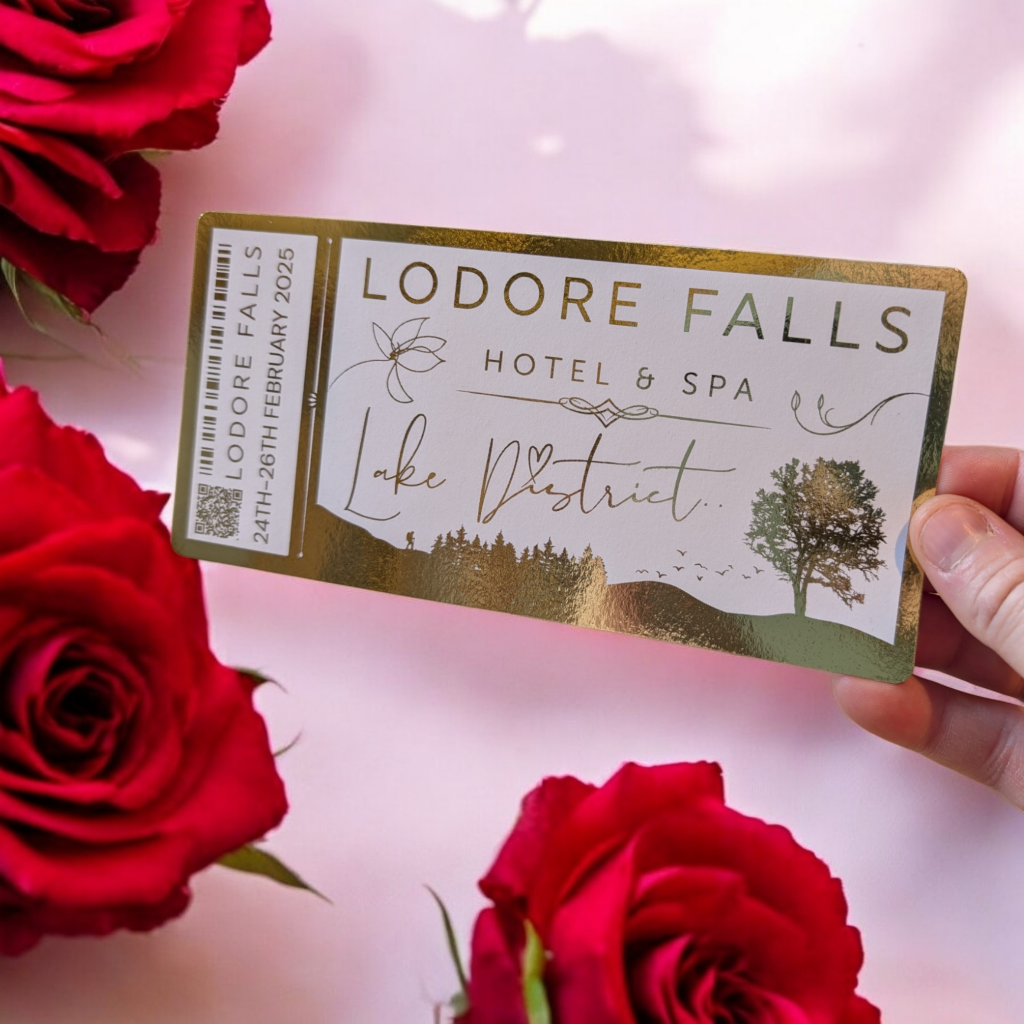 Lodore Falls Hotel Spa Foil Ticket