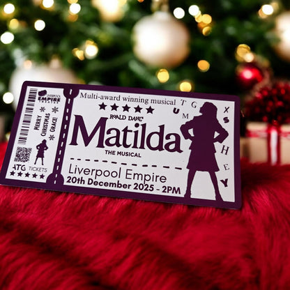 Matilda The Musical Foil Ticket