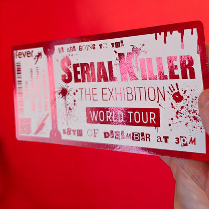 Serial Killer Foil Ticket Red