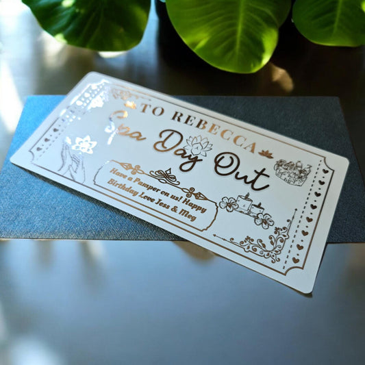 Spa Day Out Foil Gift Ticket
